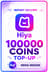 Hiya - 100000 Coins Top-Up (MENA)