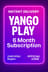 Yango Play บริการสมาชิก 6 เดือน (UAE/KSA) บัตรของขวัญ