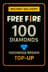 Doładowanie 100 Diamentów Free Fire (Indonezja)
