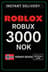 Roblox 3000 NOK Game Card (NO)