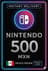 Nintendo eShopi ettemakse kaart - 500 MXN