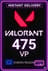 Valorant Points 5€ - 475 VP (EU Server)