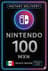 Nintendo eShopi ettemaksukaart - 100 MXN