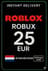 Cartão de Jogo Roblox 25 EUR (NL)