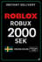 Roblox 2000 SEK Խաղի Խարտուղար (SE)