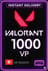 Poin Valorant - 1000 VP (Hong Kong)