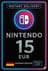 การ์ด Nintendo eShop - 15€ (เยอรมนี)