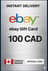 بطاقة هدايا 100 دولار كندي  eBay 