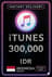 iTunes dárková karta Indonésie - 300.000 IDR
