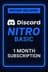 Discord Nitro Basic - 1 Month Subscription