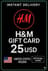 H&M Ajándékkártyák - 25$