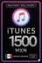 iTunes Gift Card 1500 MXN MX