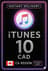 iTunes Gift Card 10 CAD CA