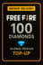 Recarga de 100 diamantes en Free Fire