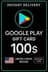 Google Play -lahjakortti - Yhdysvallat 100 $