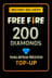 Recarga de 200 Diamantes de Free Fire (Malasia)