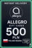 Allegro 500 PLN