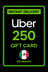 Uber gjafakort - 250 MXN