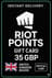 Cartão Presente Riot Points 35 GBP (Reino Unido)