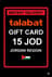 Talabat նվեր քարտ Հորդանան - 15 JOD