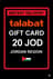 Kartu Hadiah Talabat Yordania - 20 JOD