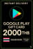 Google Play gavekort - Thailand THB 2000