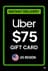 Uber Gift Card - 75$ (USA)