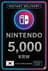 Nintendo eShop kartica - 5.000 KRW (Južna Koreja)