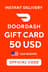 DoorDash Hediye Kartı - 50$