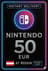 Kad Hadiah eShop Nintendo - 50€ (Austria)