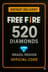 Free Fire - 520 Diamantes Código + 10% de Bônus Brazil