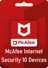 McAfee อินเทอร์เน็ตความปลอดภัย 10 อุปกรณ์