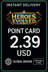 Heroes Evolved 2.39 USD Point Card (Global)