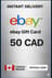 eBay Gift Card 50 CAD