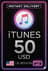 iTunes Geschenkkarte - 50 US$