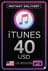 iTunes dárková karta - 40 USD