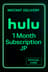 Hulu 1 Μήνας Συνδρομή JP