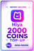 Hiya - 2000 Coins Top-Up (MENA)