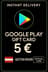 Google Play Gift Card Austria 5 € AT