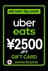Uber & Uber Eats JP 2500 JPY