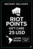 Riot Points Latam Amerika - 25 USD