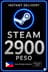 Steam Wallet Code 2900 Peso PH
