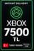 Xbox 7500 TL Hediye Kartı ( Türkiye )