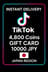 TikTok 4800 Coins Gift Card 10000 JPY (Japan)