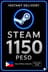 Steam Wallet Code 1150 Peso PH