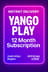 การสมัครสมาชิก Yango Play 12 เดือน (สหรัฐอาหรับเอมิเรตส์/ซาอุดีอาระเบีย) บัตรของขวัญ