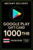 Dárková karta Google Play - Thajsko THB 1000