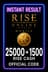Rise Online World Mobile 25000 + 1500 Rise Cash