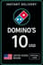 Domino's 10 USD Gift Card