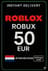 Roblox 50 EUR Game Card (NL)